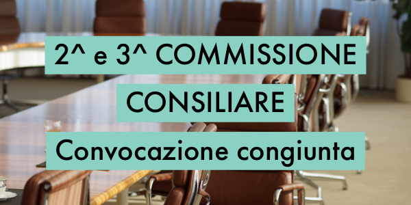Convocazione 2^ e 3^ COMMISSIONE CONSILIARE