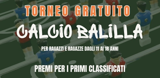 volantino torneo calcio balilla banner
